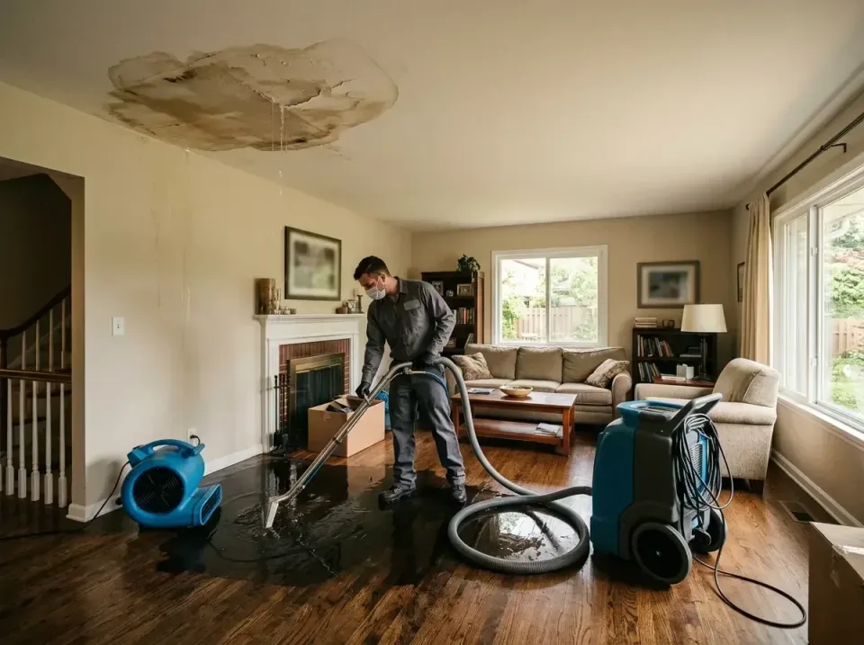 attic-pipe-burst-ceiling-drip-008 — frequently asked questions, Water Damage Restoration & Carpet Care in New Ulm, MN